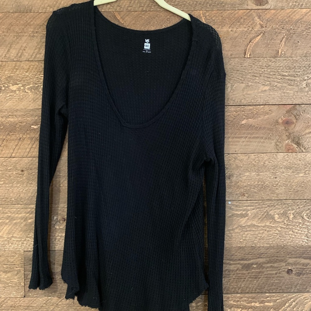 Me to We black sweater. Size medium